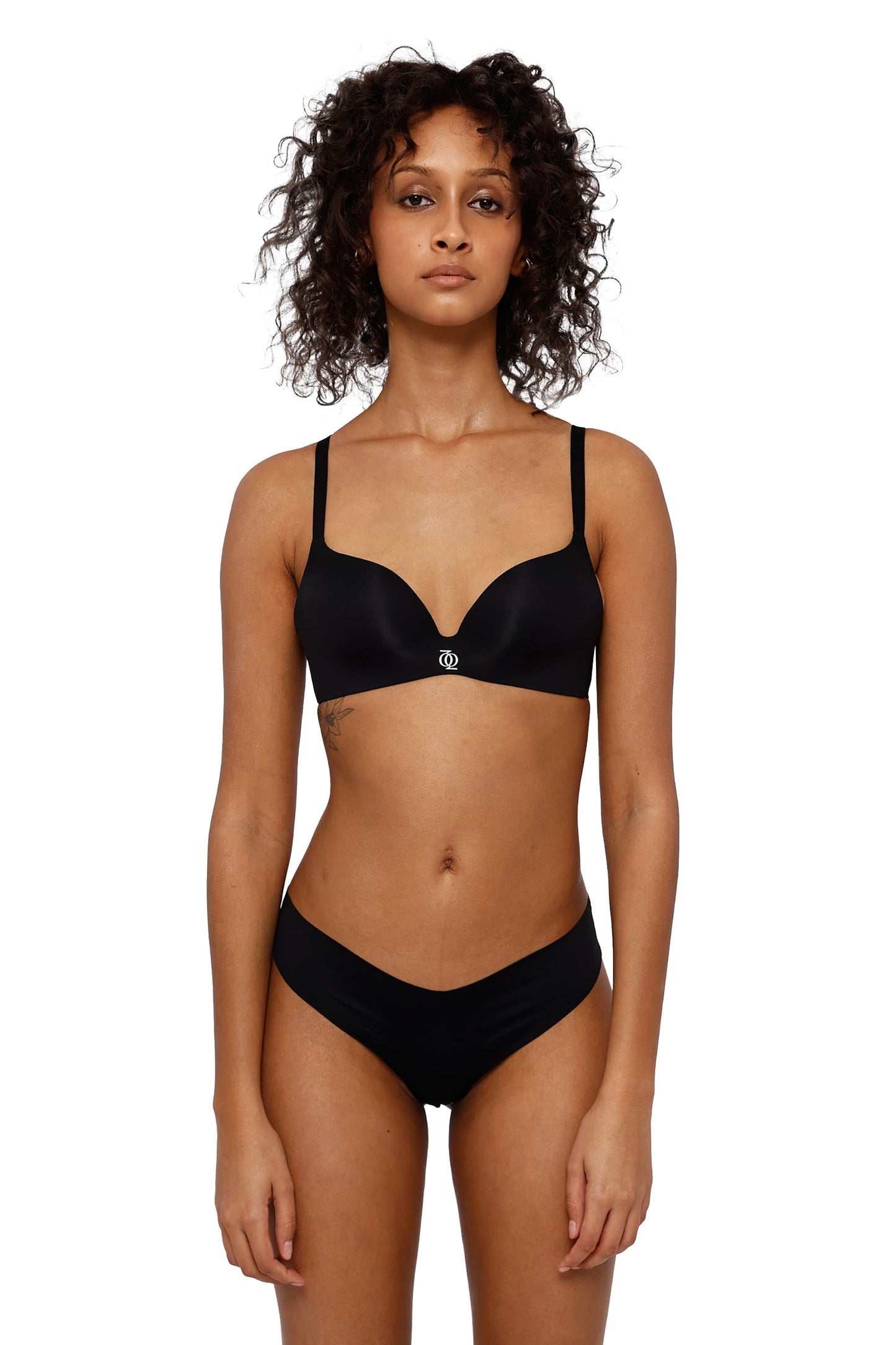 Second Skin Teardrop Bra Black